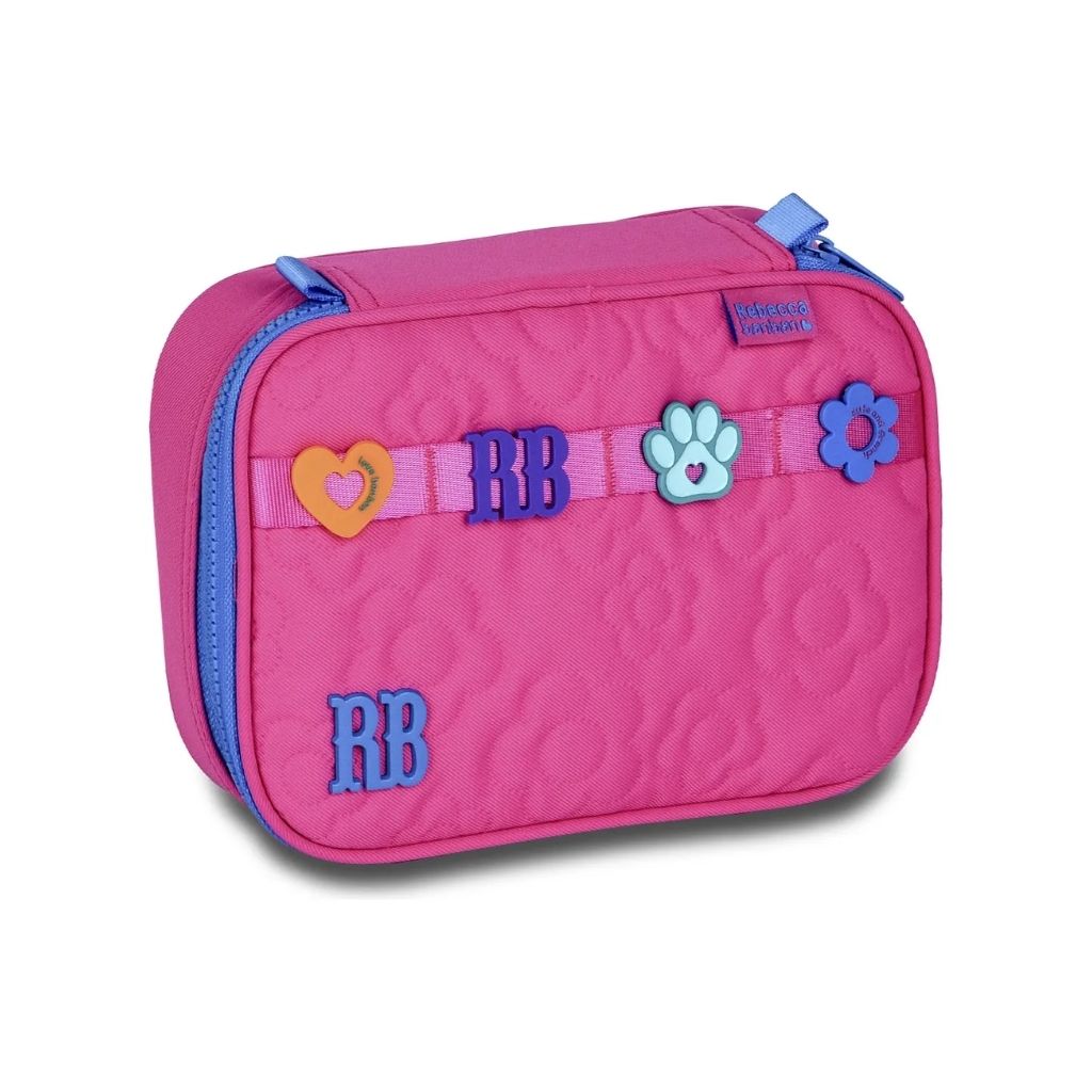 Kit Escolar Rb Rebecca Bonbon 2026 com Mochila + Lancheira Térmica + Estojo Infantil