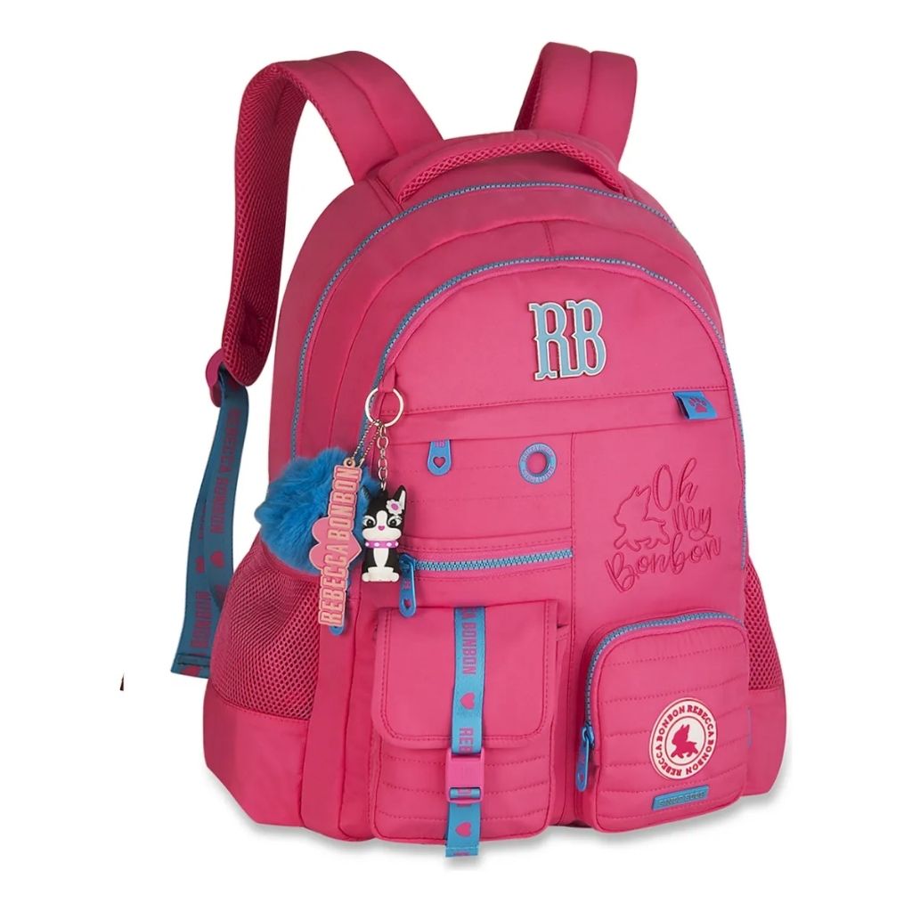 Kit Escolar Rb Rebecca Bonbon 2026 com Mochila + Lancheira Térmica + Estojo Infantil