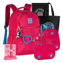 Kit Escolar Rb Rebecca Bonbon 2026 com Mochila + Lancheira Térmica + Estojo Infantil