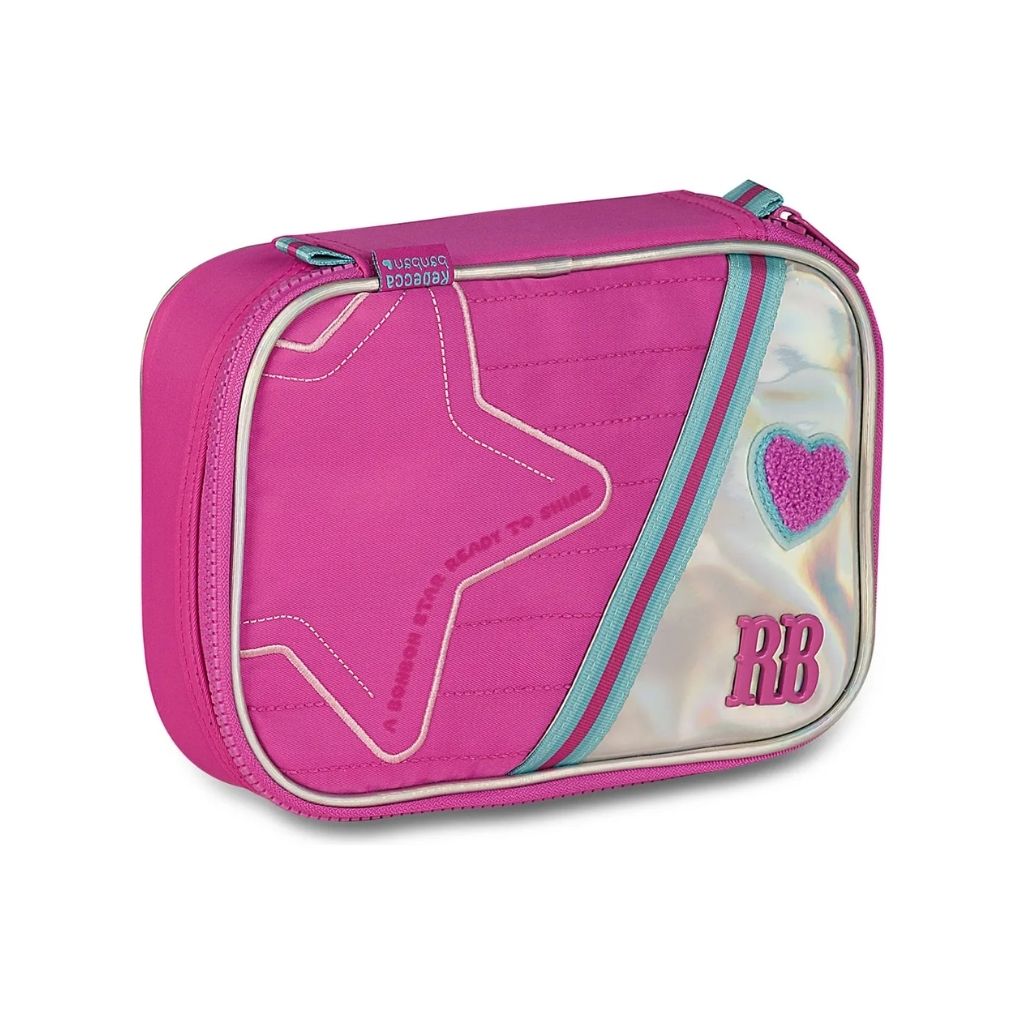 Kit Escolar Rb Rebecca Bonbon 2026 com Mochila + Lancheira Térmica + Estojo Infantil