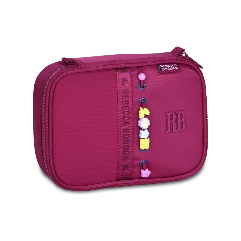 Kit Escolar Rb Rebecca Bonbon 2026 com Mochila + Lancheira Térmica + Estojo Infantil