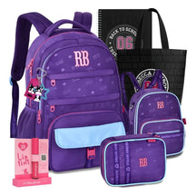 Kit Escolar Rb Rebecca Bonbon 2026 com Mochila + Lancheira Térmica + Estojo Infantil