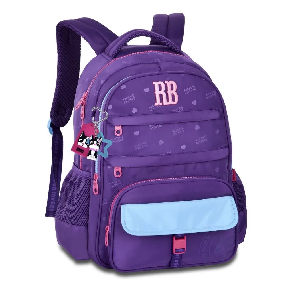 Kit Escolar Rb Rebecca Bonbon 2026 com Mochila + Lancheira Térmica + Estojo Infantil