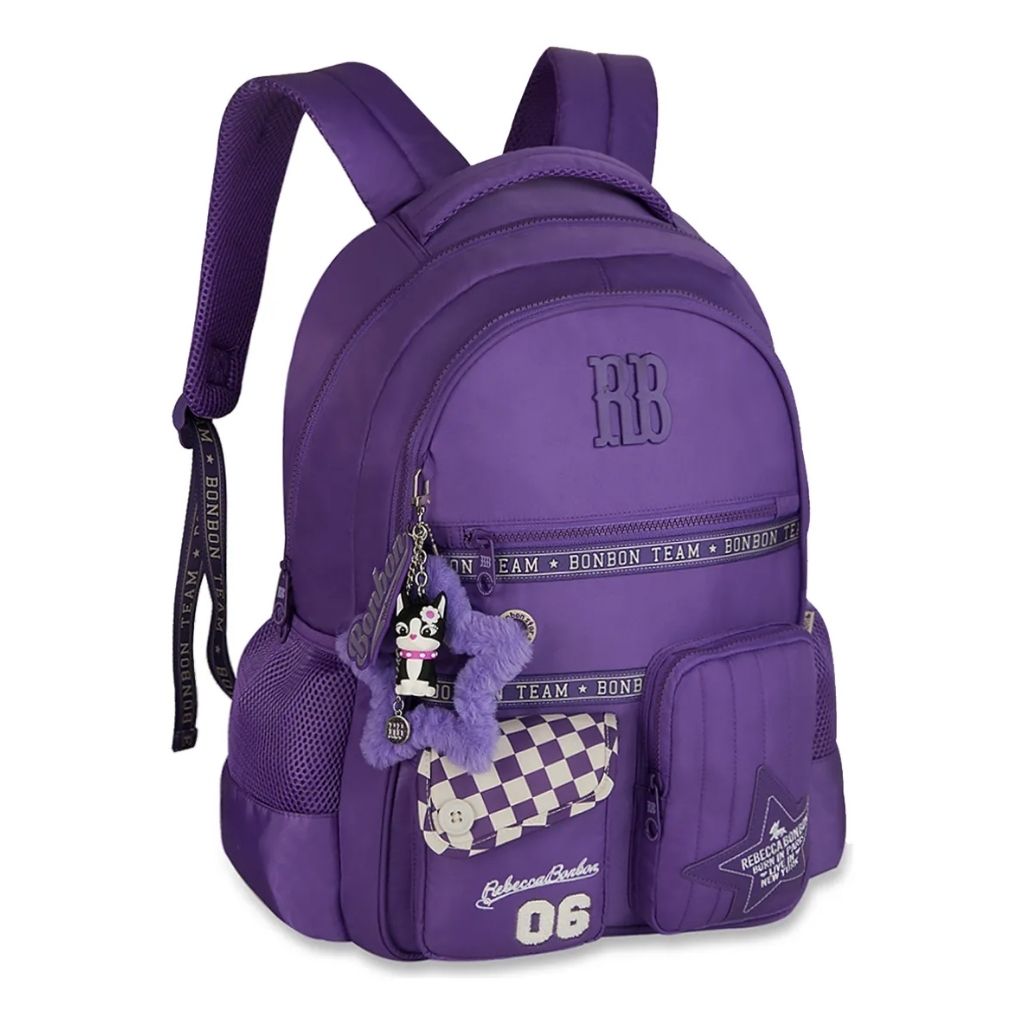 Kit Escolar Rb Rebecca Bonbon 2026 com Mochila + Lancheira Térmica + Estojo Infantil