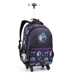 Kit Escolar Wandinha com Mochila + Lancheira Térmica + Estojo Infantil