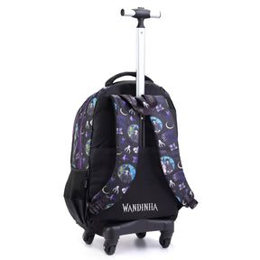 Kit Escolar Wandinha com Mochila + Lancheira Térmica + Estojo Infantil