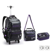 Kit Escolar Wandinha com Mochila + Lancheira Térmica + Estojo Infantil