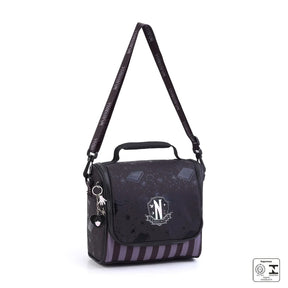 Kit Escolar Wandinha com Mochila + Lancheira Térmica + Estojo Infantil