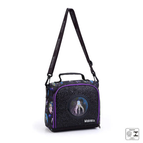 Kit Escolar Wandinha com Mochila + Lancheira Térmica + Estojo Infantil