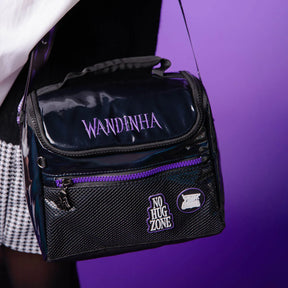 Kit Escolar Wandinha com Mochila + Lancheira Térmica + Estojo Infantil